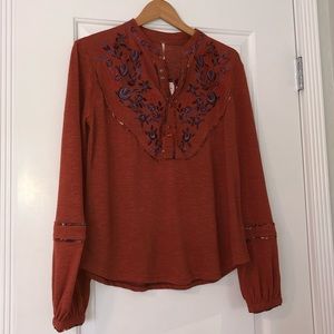 Free People Blouse—-NEVER WORN